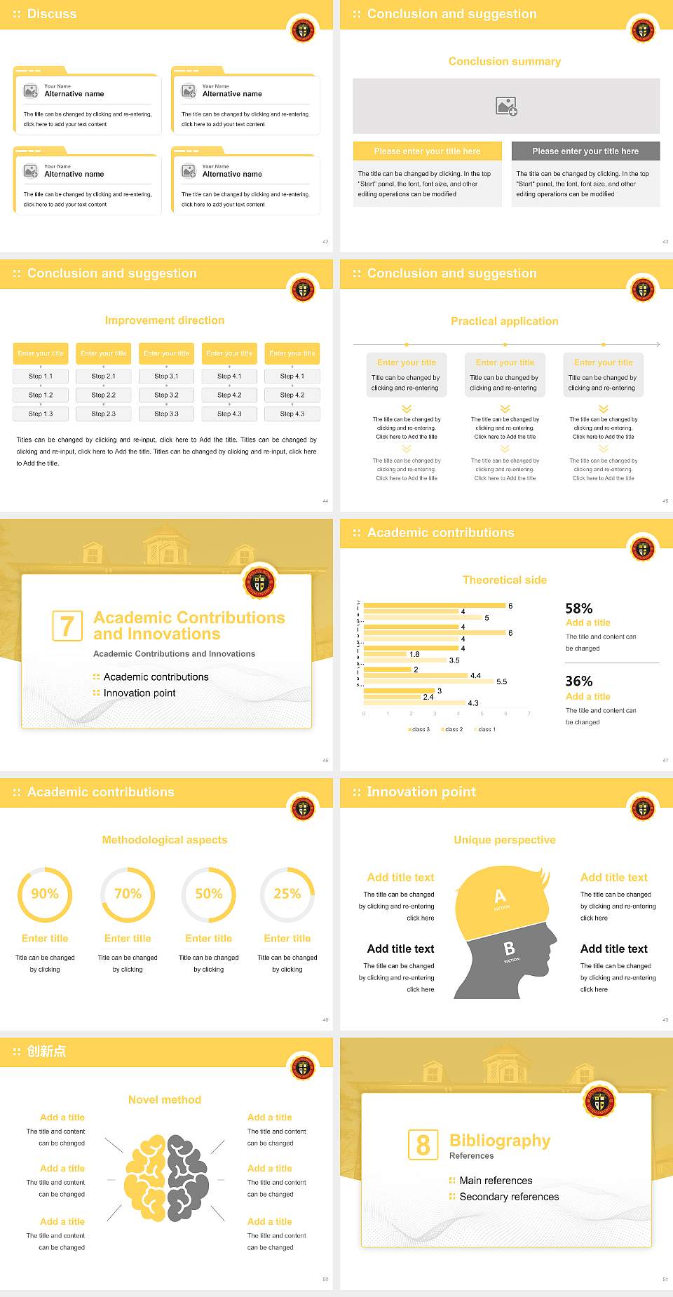 Ottawa University-Kansas City Graduation Thesis Defense PPT Template4:3 ratio PPT effect preview image6