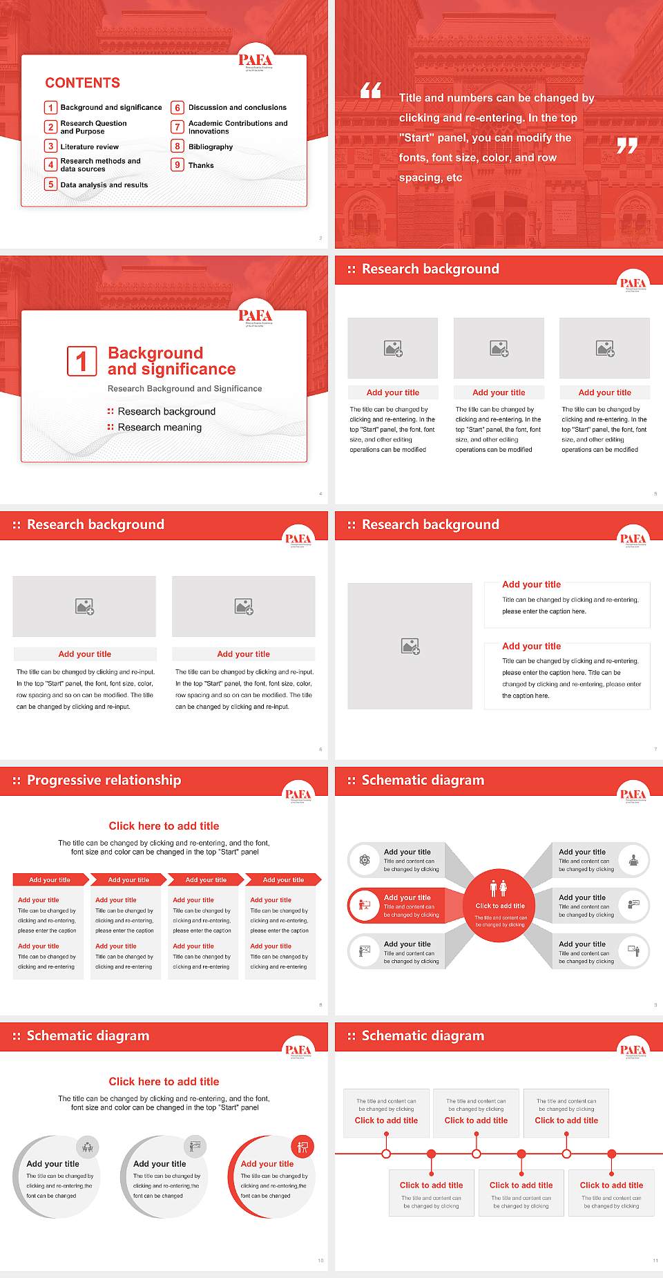 Pennsylvania Academy of the Fine Arts Graduation Thesis Defense PPT Template4:3 ratio PPT effect preview image2