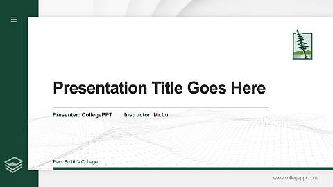 Paul Smith’s College Thesis Proposal/Graduation Defense PPT Template