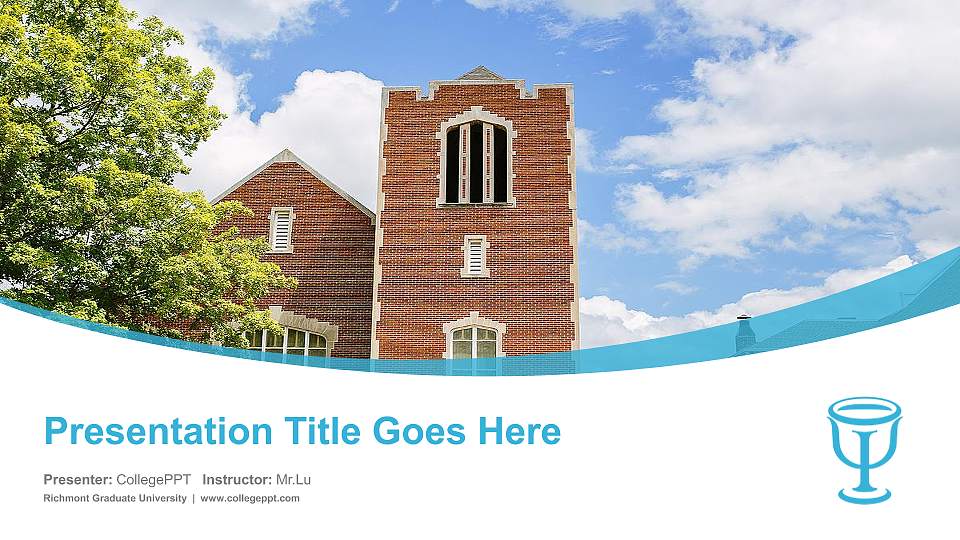 Richmont Graduate University Course/Courseware Creation PPT Template16:9 ratio PPT effect preview image