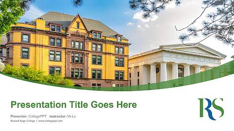 Russell Sage College Course/Courseware Creation PPT Template