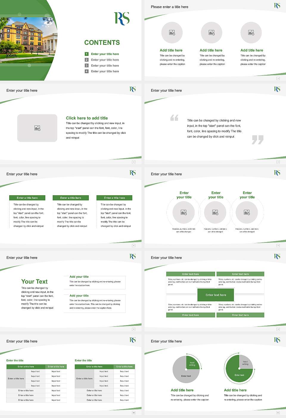 Russell Sage College Course/Courseware Creation PPT Template16:9 ratio PPT effect preview image2