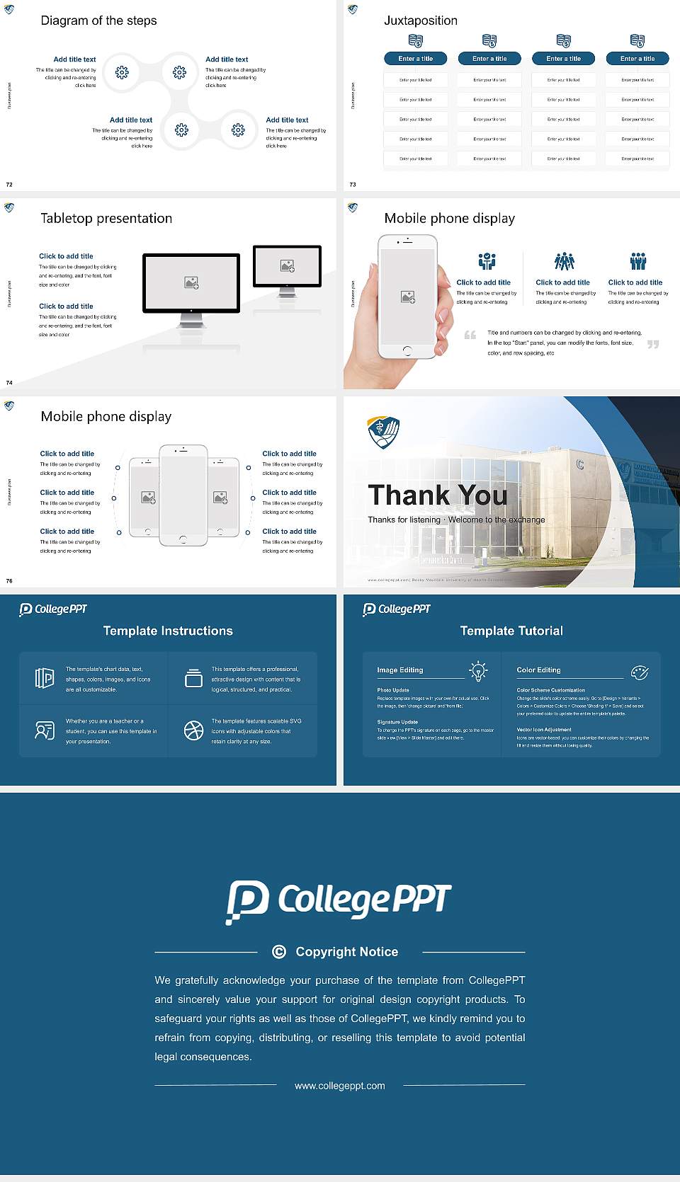 Rocky Mountain University of Health Professions Competition/Entrepreneurship Contest PPT Template16:9 ratio PPT effect preview image9