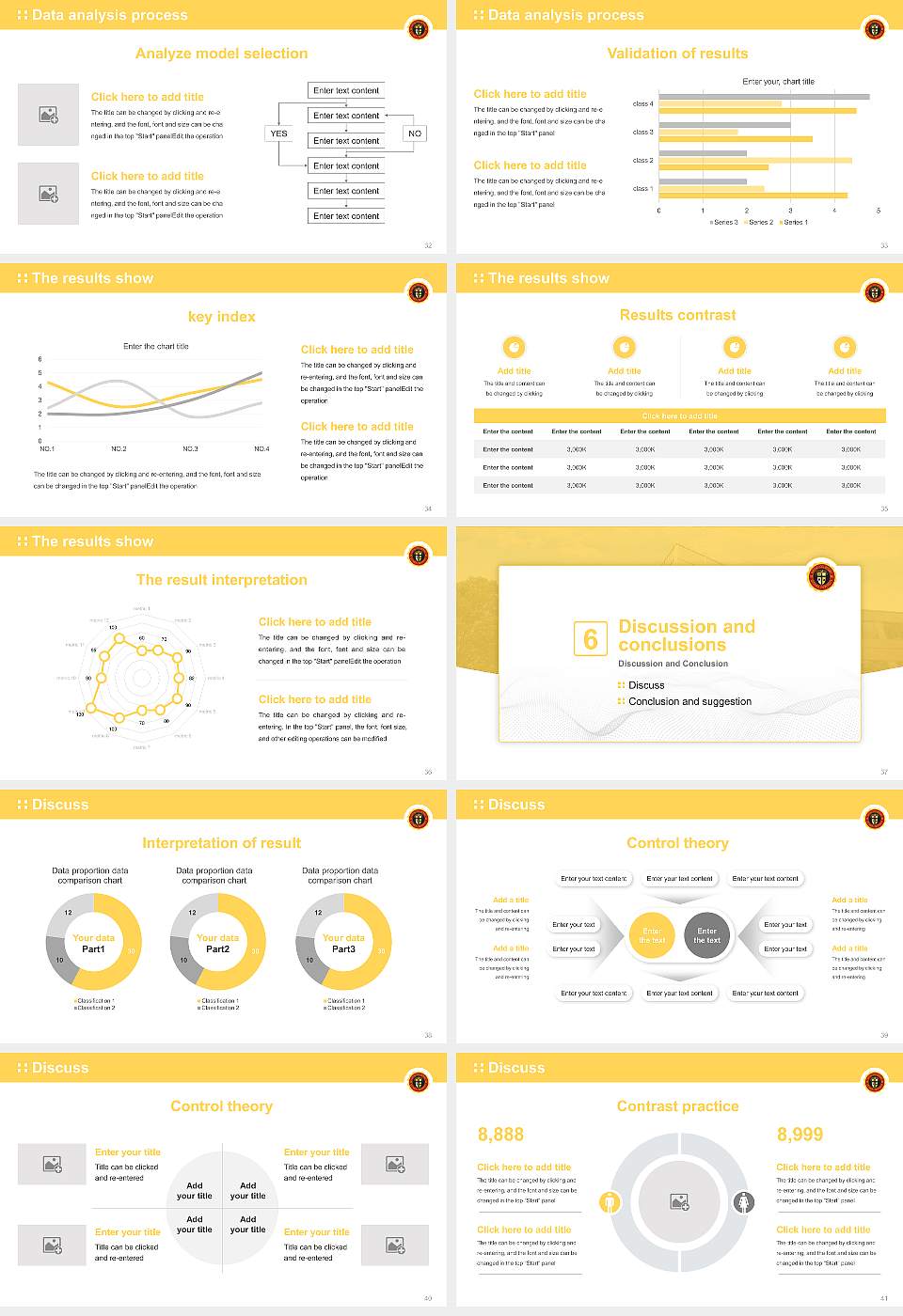 Ottawa University-Milwaukee Graduation Thesis Defense PPT Template16:9 ratio PPT effect preview image5