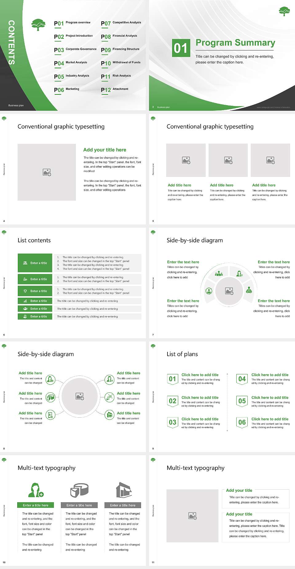 Pacific Oaks College Competition/Entrepreneurship Contest PPT Template4:3 ratio PPT effect preview image2