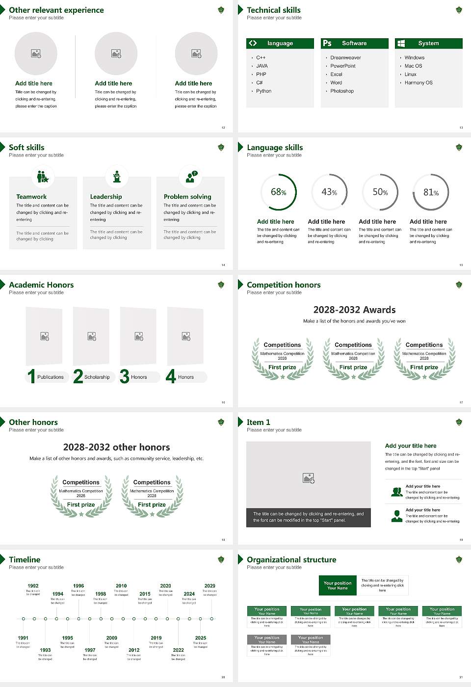 Rocky Mountain College Resume PPT Template16:9 ratio PPT effect preview image3