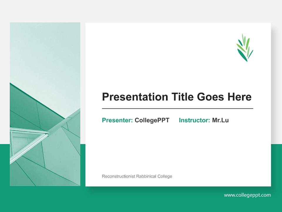 Reconstructionist Rabbinical College General Purpose PPT Template4:3 ratio PPT effect preview image6