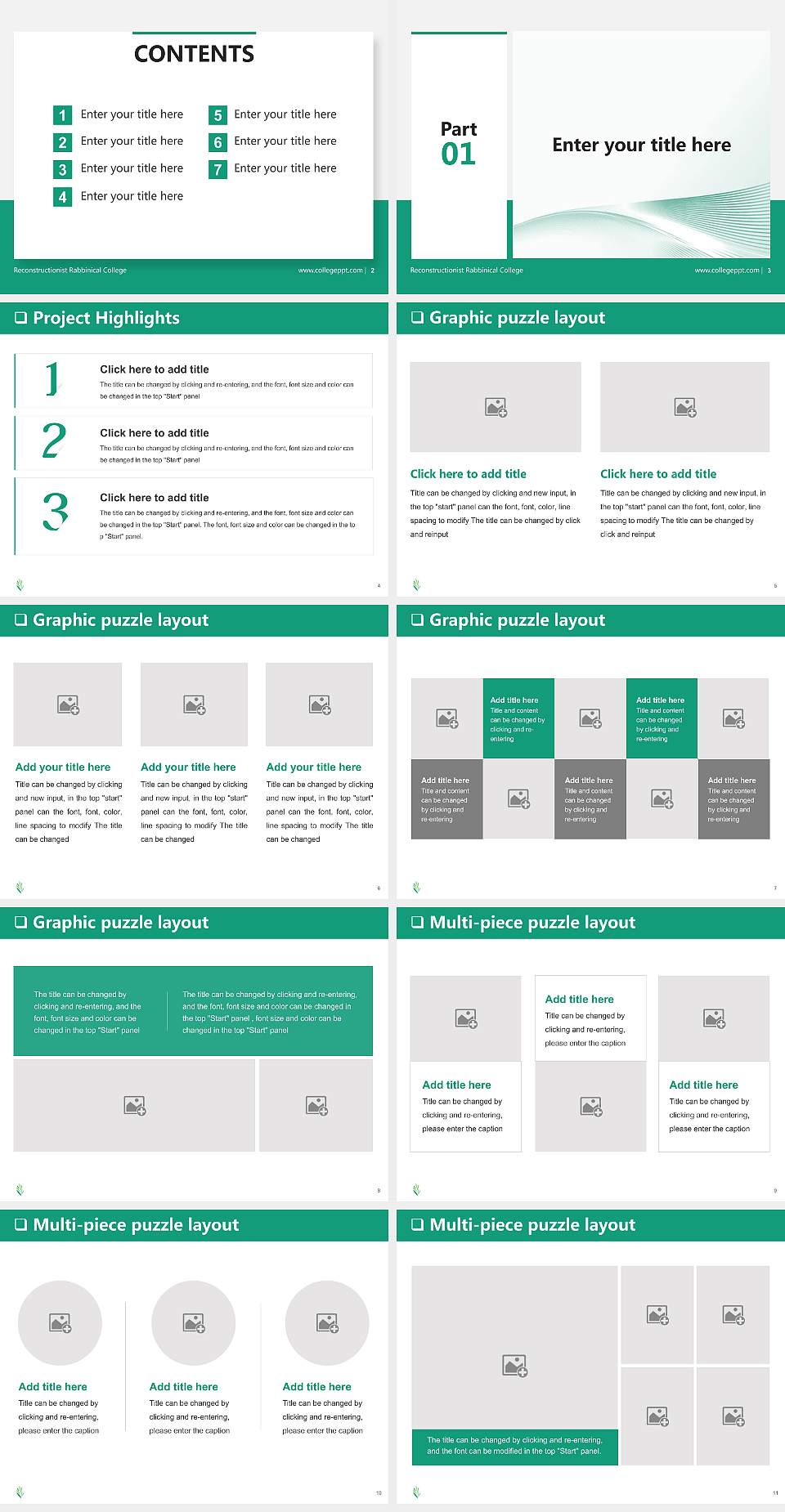 Reconstructionist Rabbinical College General Purpose PPT Template4:3 ratio PPT effect preview image2