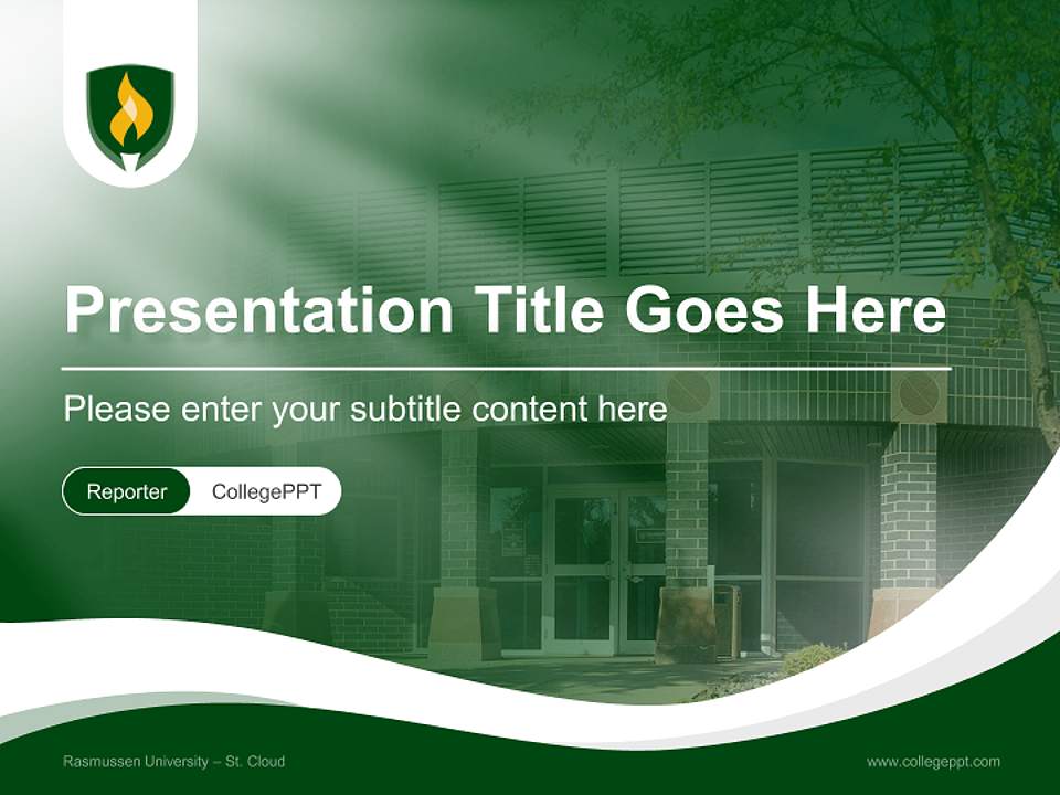 Rasmussen University – St. Cloud Lecture Sharing and Networking Event PPT Template4:3 ratio PPT effect preview image4