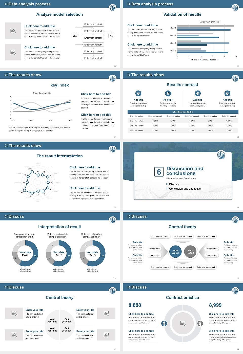 Presidio Graduate School Graduation Thesis Defense PPT Template16:9 ratio PPT effect preview image5