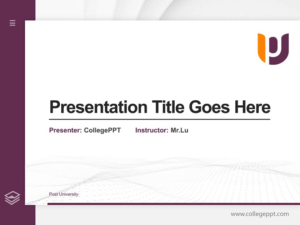 Post University Thesis Proposal/Graduation Defense PPT Template4:3 ratio PPT effect preview image5