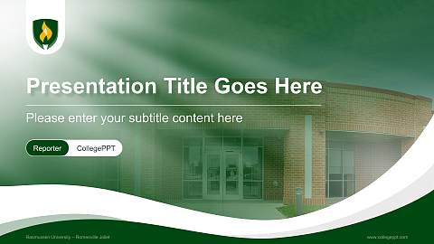 Rasmussen University – Romeoville Joliet Lecture Sharing and Networking Event PPT Template