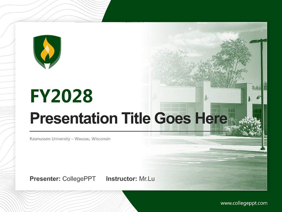 Rasmussen University – Wausau, Wisconsin Academic Presentation/Research Findings Report PPT Template4:3 ratio PPT effect preview image5