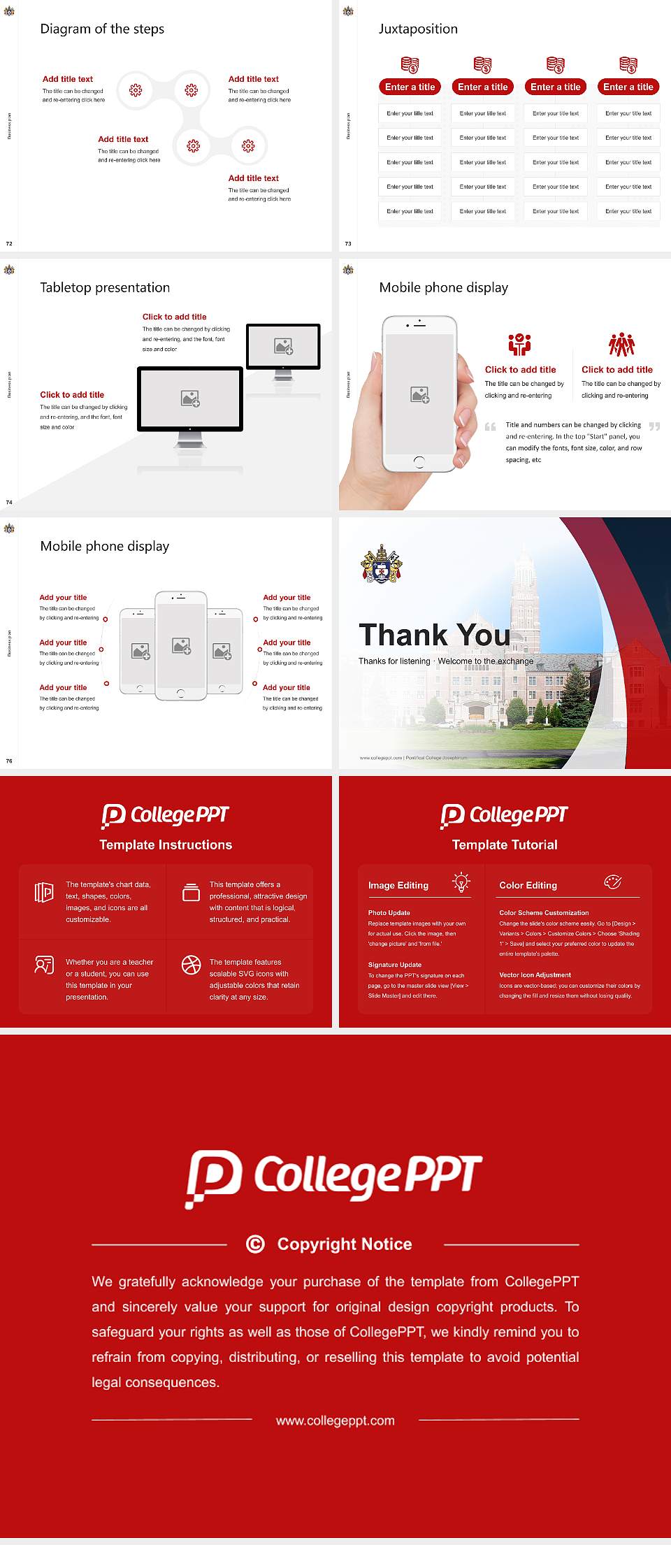 Pontifical College Josephinum Competition/Entrepreneurship Contest PPT Template4:3 ratio PPT effect preview image9