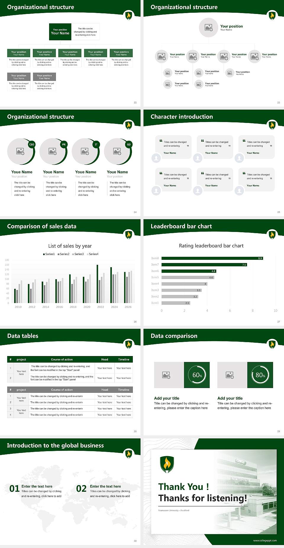 Rasmussen University – Rockford Academic Presentation/Research Findings Report PPT Template4:3 ratio PPT effect preview image4