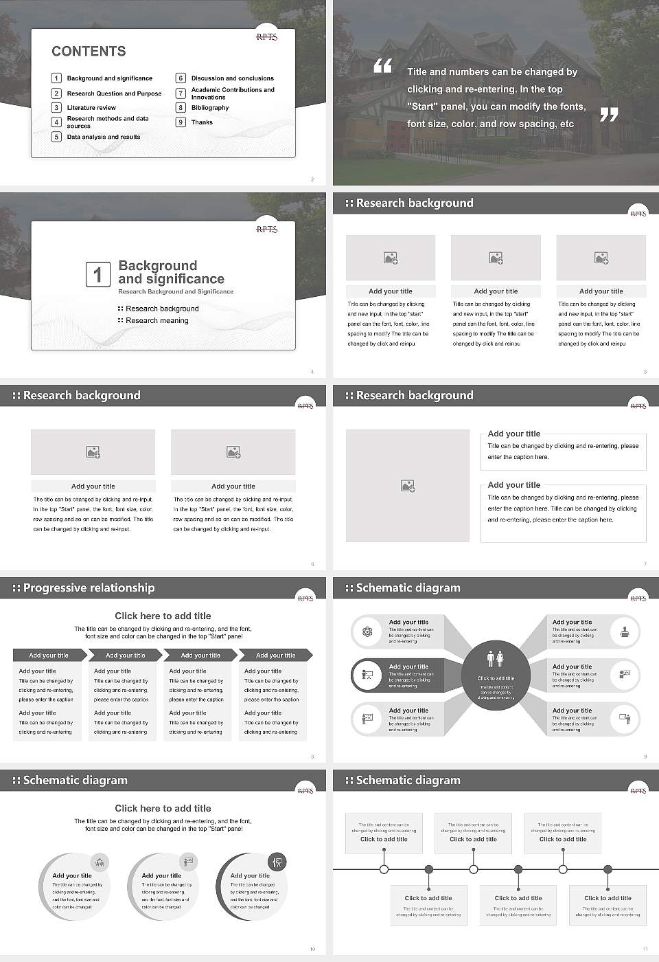 Reformed Presbyterian Theological Seminary Graduation Thesis Defense PPT Template16:9 ratio PPT effect preview image2