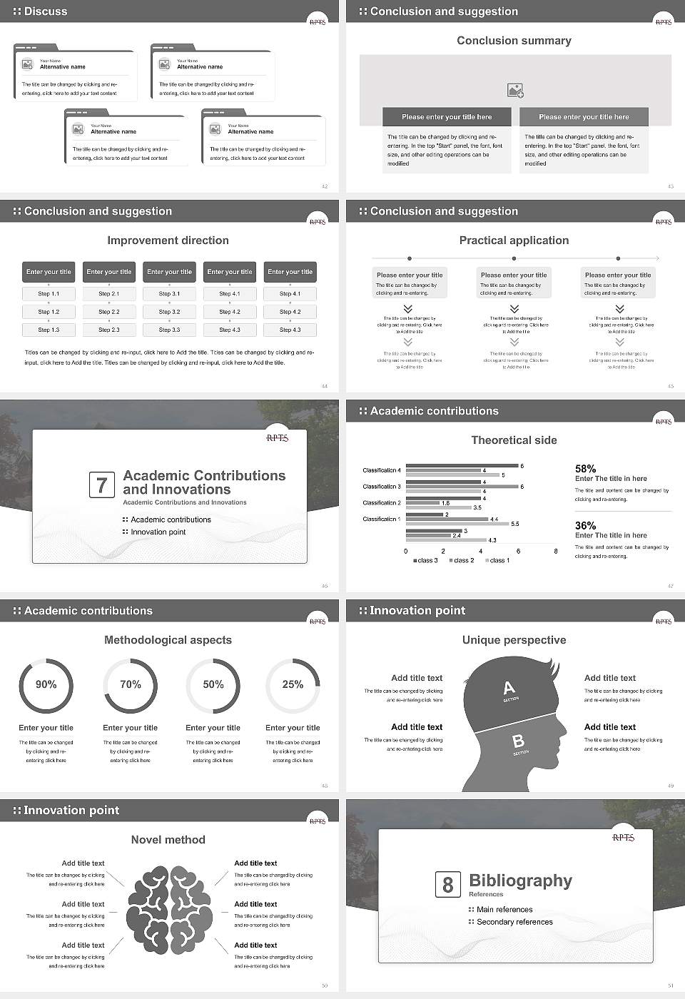 Reformed Presbyterian Theological Seminary Graduation Thesis Defense PPT Template16:9 ratio PPT effect preview image6