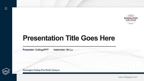 Remington College Fort Worth Campus Thesis Proposal/Graduation Defense PPT Template
