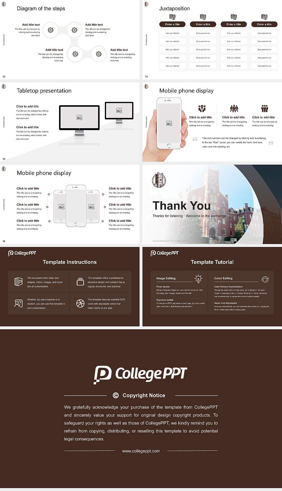 Quincy University Competition/Entrepreneurship Contest PPT Template16:9 ratio PPT effect preview image9