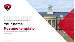 Radford University CV PPT-sjabloon