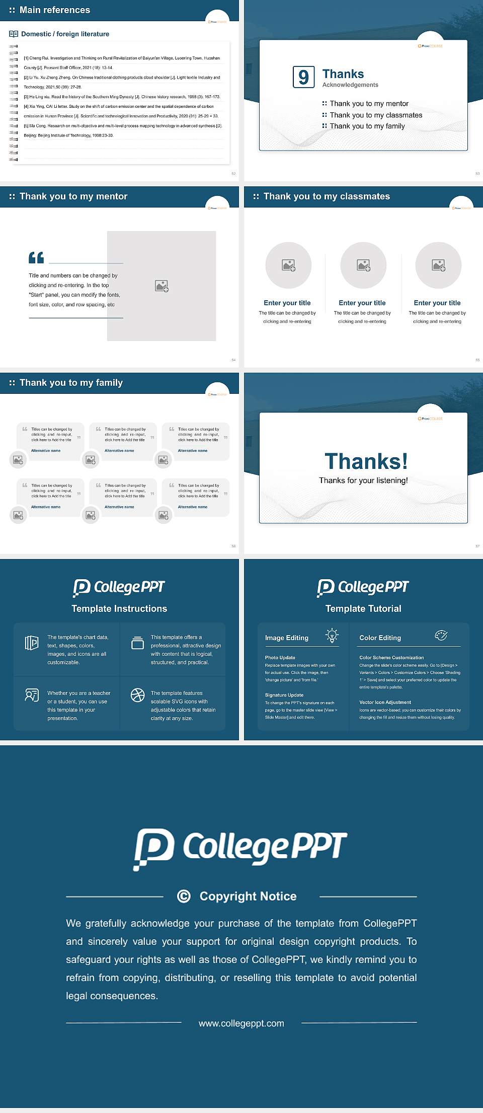 Provo College-Idaho Falls Campus Graduation Thesis Defense PPT Template4:3 ratio PPT effect preview image7
