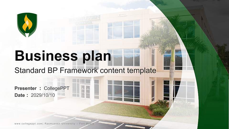 Rasmussen University – Fort Myers Competition/Entrepreneurship Contest PPT Template16:9 ratio PPT effect preview image