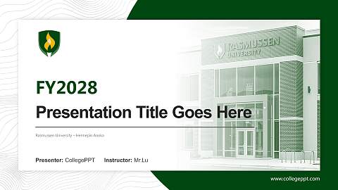 Rasmussen University – Hennepin Anoka Academic Presentation/Research Findings Report PPT Template