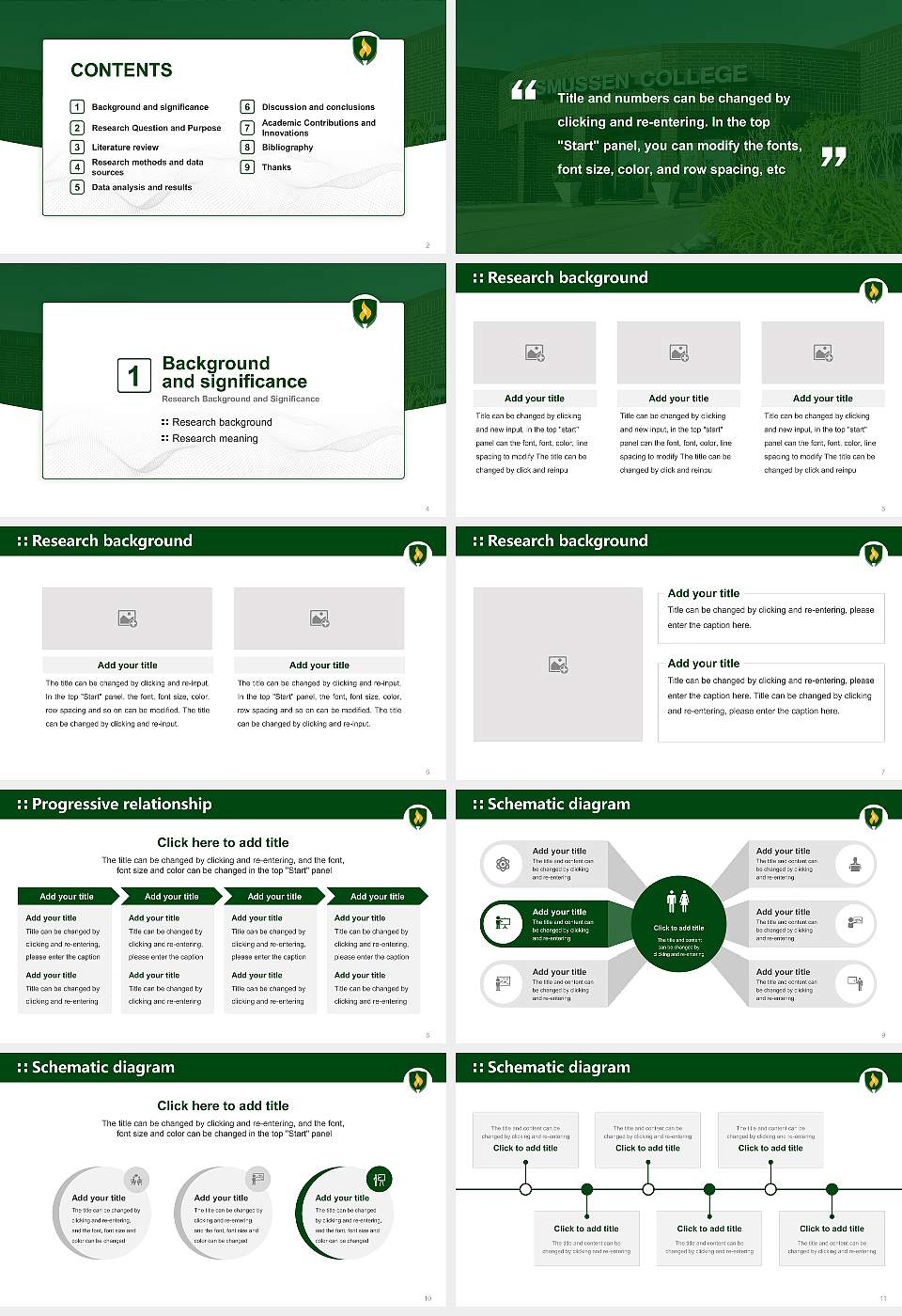 Rasmussen University – Fargo Graduation Thesis Defense PPT Template16:9 ratio PPT effect preview image2