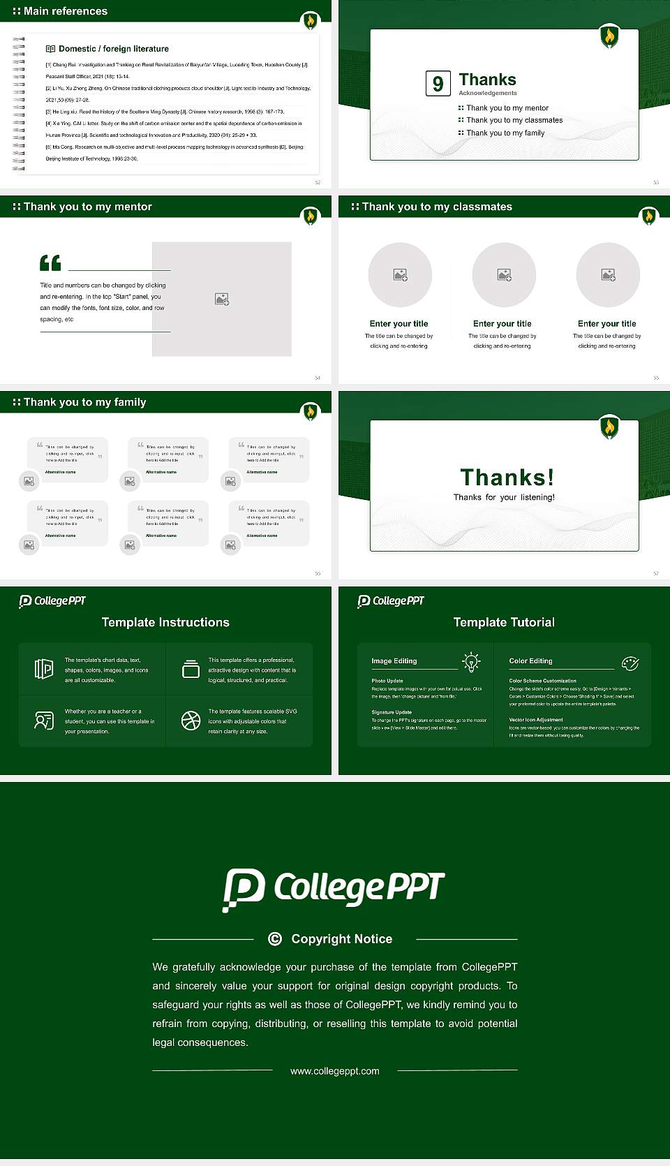 Rasmussen University – Fargo Graduation Thesis Defense PPT Template16:9 ratio PPT effect preview image7