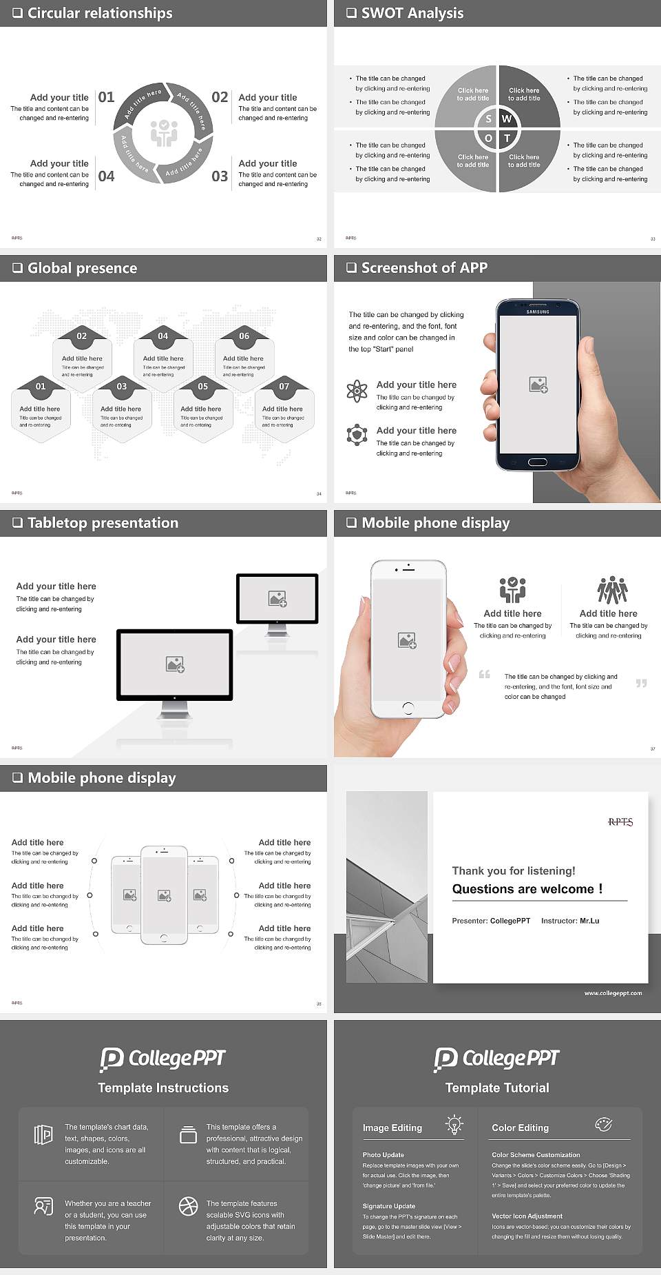 Reformed Presbyterian Theological Seminary General Purpose PPT Template4:3 ratio PPT effect preview image5