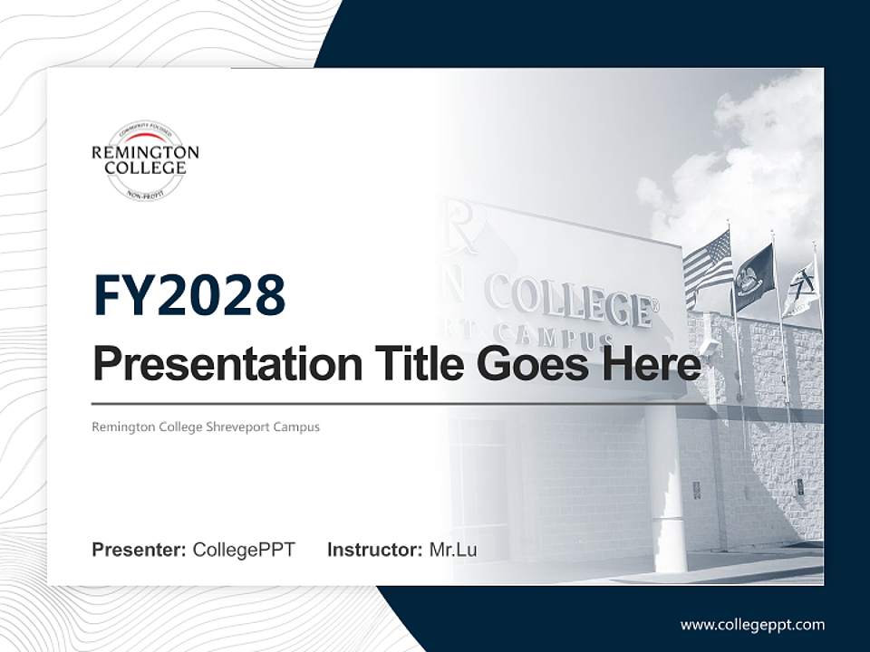 Remington College Shreveport Campus Academic Presentation/Research Findings Report PPT Template4:3 ratio PPT effect preview image5