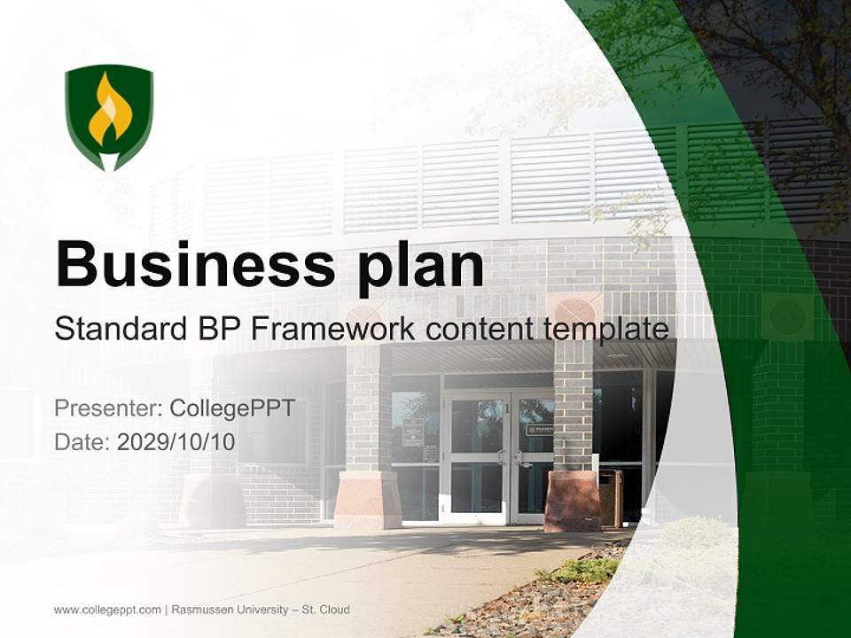 Rasmussen University – St. Cloud Competition/Entrepreneurship Contest PPT Template4:3 ratio PPT effect preview image9