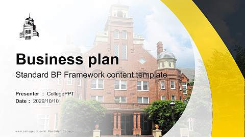 Randolph College Competition/Entrepreneurship Contest PPT Template