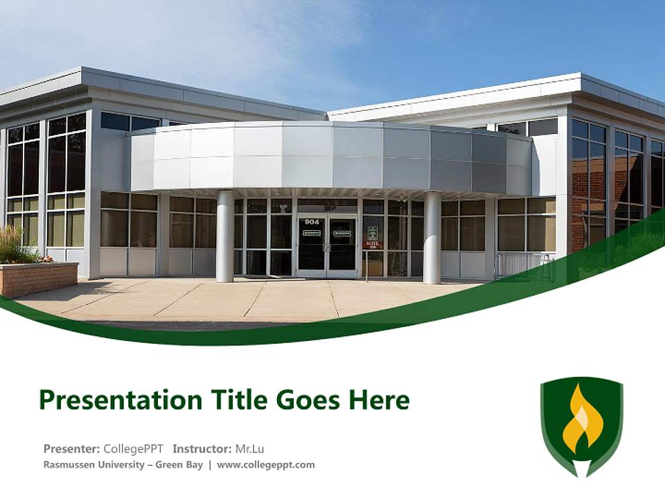 Rasmussen University – Green Bay Course/Courseware Creation PPT Template4:3 ratio PPT effect preview image5