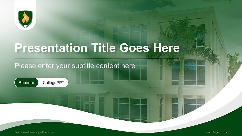 Rasmussen University – Fort Myers Lecture Sharing and Networking Event PPT Template16:9 ratio PPT effect preview image