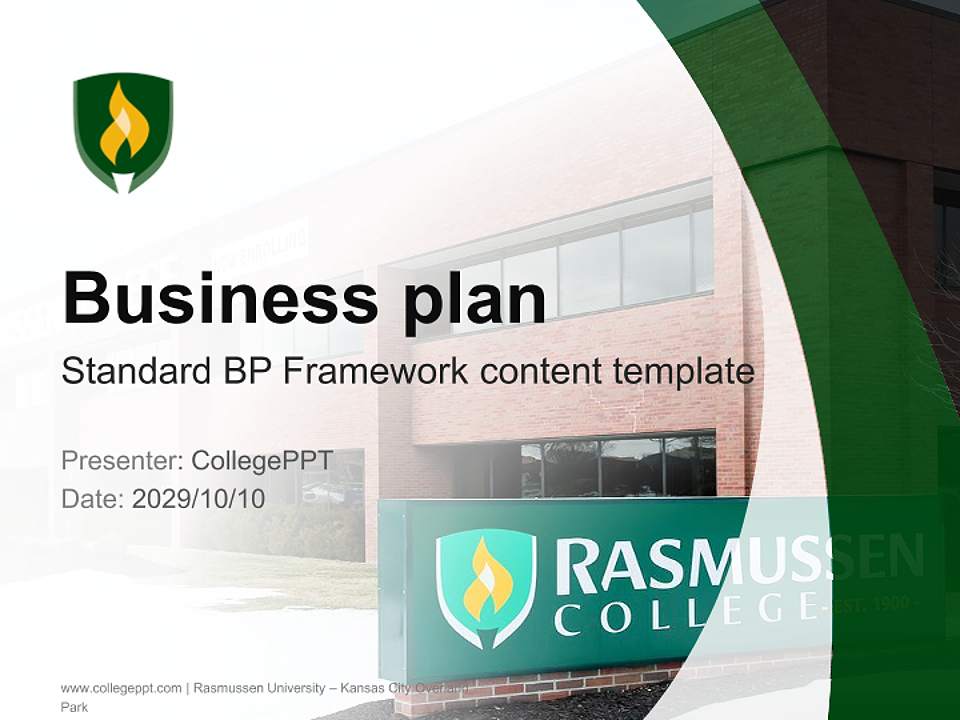 Rasmussen University – Kansas City Overland Park Competition/Entrepreneurship Contest PPT Template4:3 ratio PPT effect preview image9
