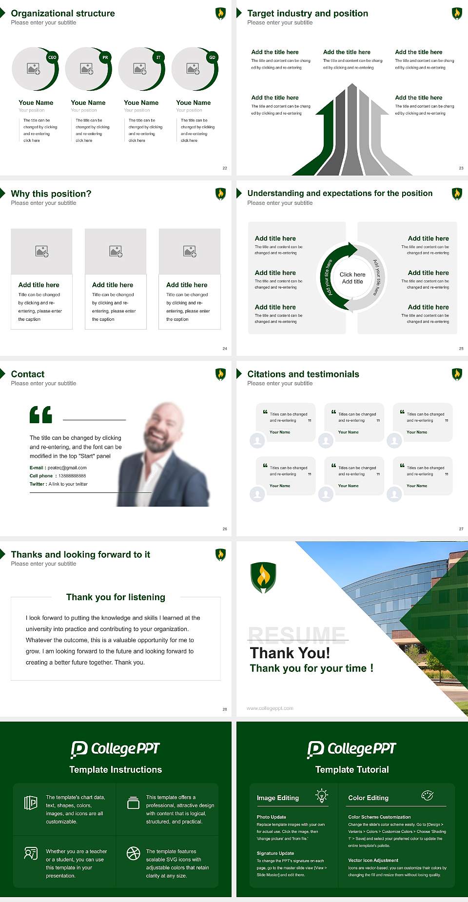 Rasmussen University – Eagan Resume PPT Template4:3 ratio PPT effect preview image4