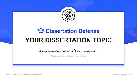 Rhode Island School of Design Graduation Thesis Defense PPT Template