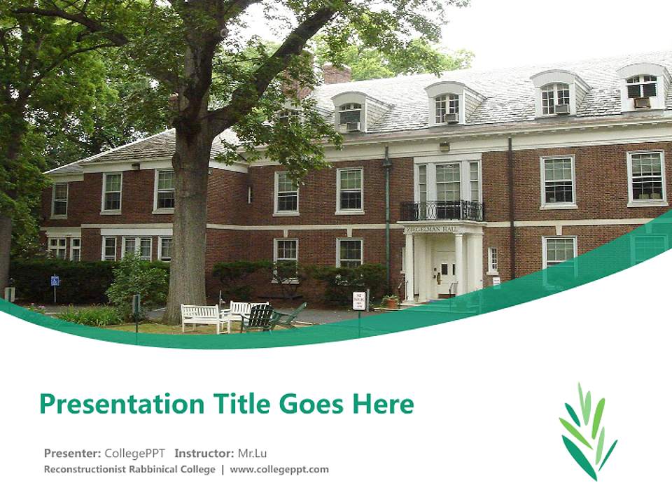 Reconstructionist Rabbinical College Course/Courseware Creation PPT Template4:3 ratio PPT effect preview image5