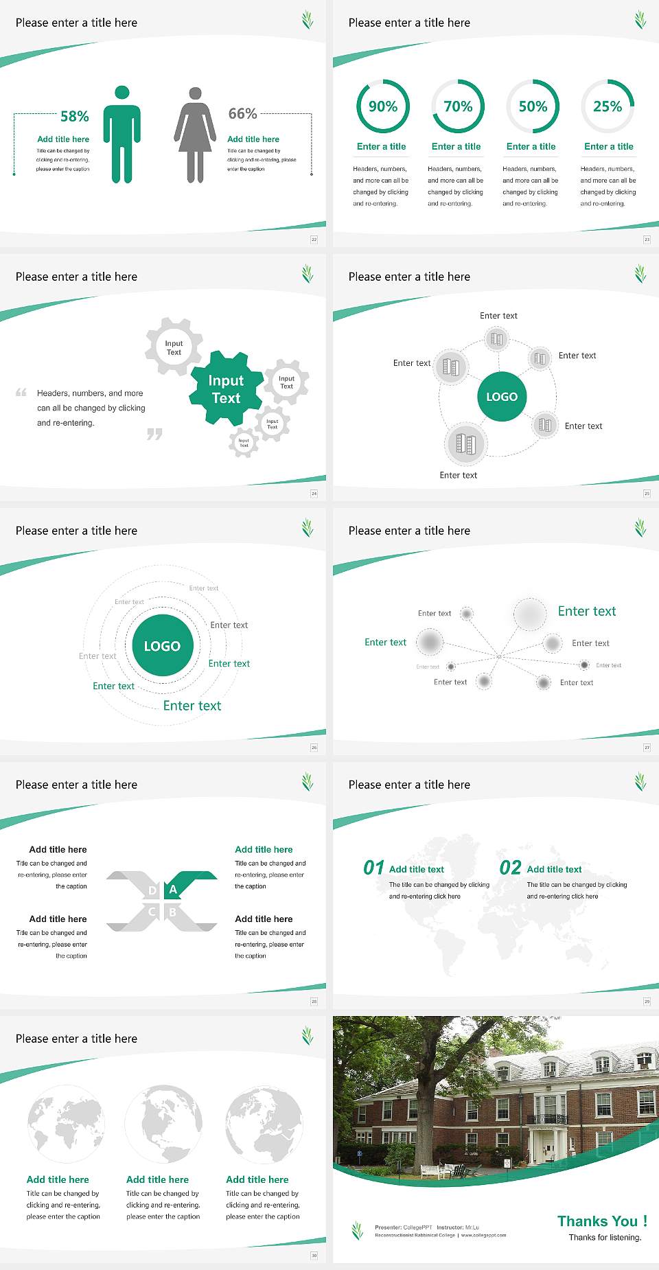 Reconstructionist Rabbinical College Course/Courseware Creation PPT Template4:3 ratio PPT effect preview image4