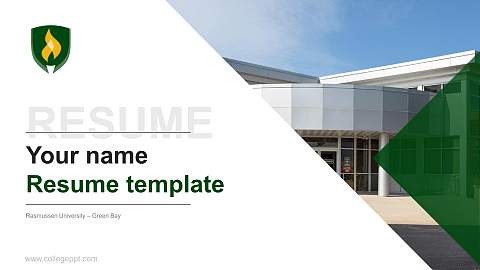 Rasmussen University – Green Bay Resume PPT Template