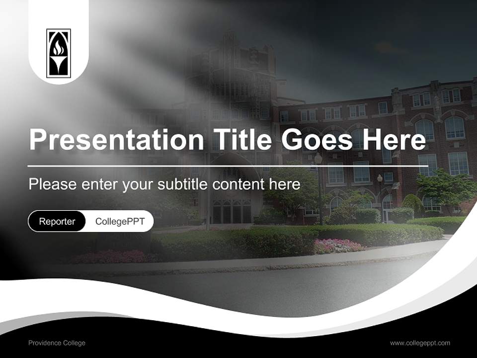 Providence College Lecture Sharing and Networking Event PPT Template4:3 ratio PPT effect preview image4