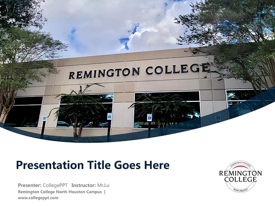 Remington College North Houston Campus Course/Courseware Creation PPT Template4:3 ratio PPT effect preview image5