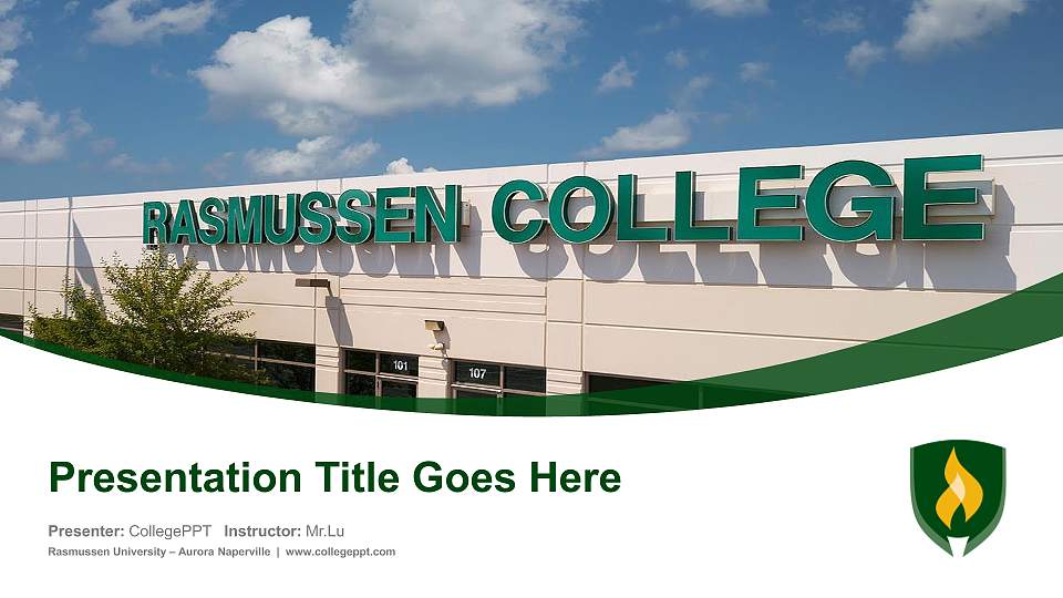 Rasmussen University – Aurora Naperville Course/Courseware Creation PPT Template16:9 ratio PPT effect preview image1