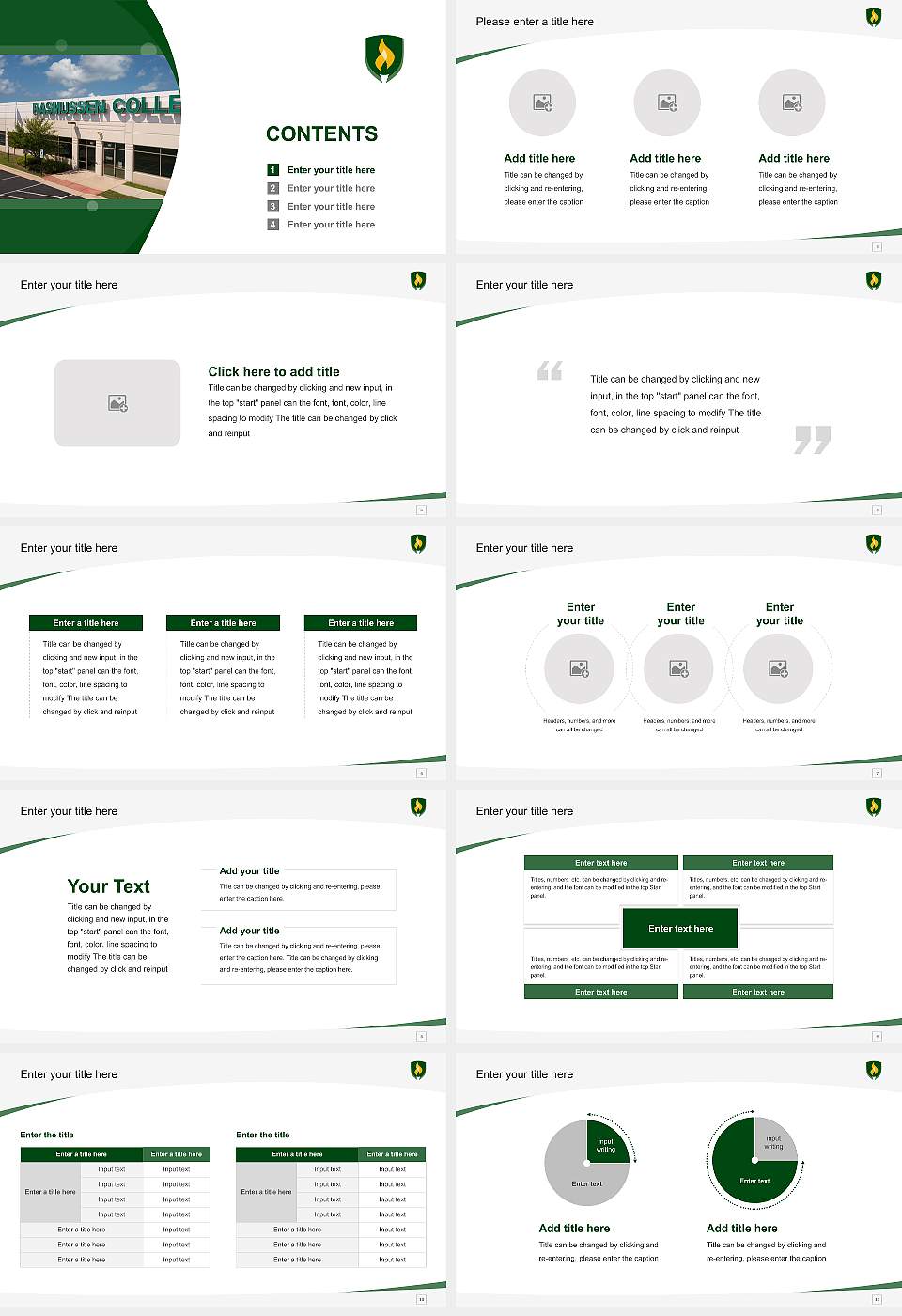 Rasmussen University – Aurora Naperville Course/Courseware Creation PPT Template16:9 ratio PPT effect preview image2