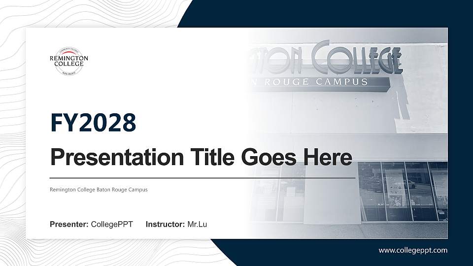 Remington College Baton Rouge Campus Academic Presentation/Research Findings Report PPT Template16:9 ratio PPT effect preview image