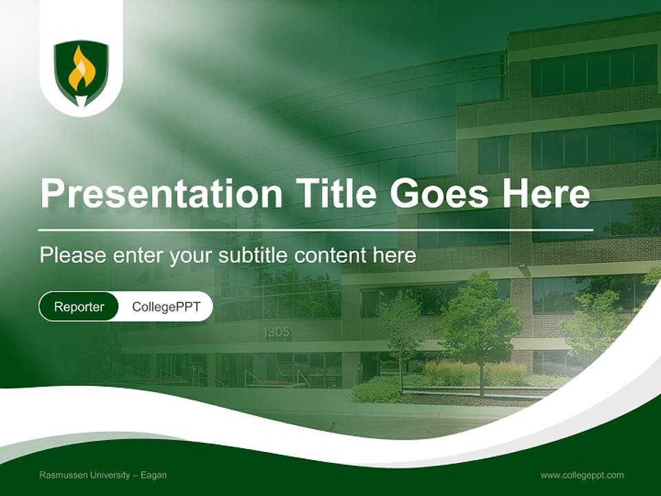 Rasmussen University – Eagan Lecture Sharing and Networking Event PPT Template4:3 ratio PPT effect preview image4