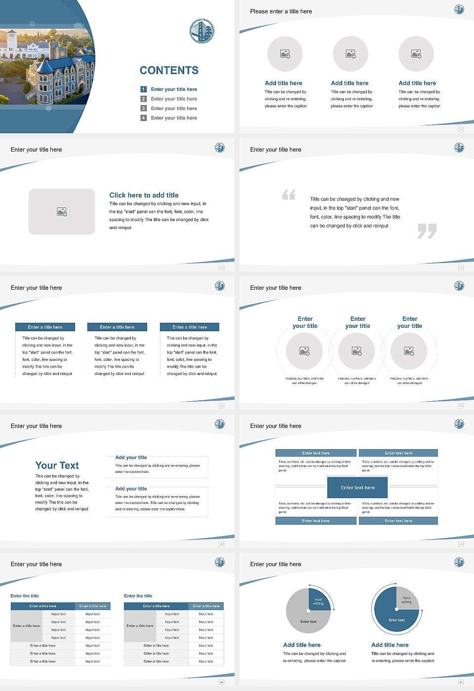 Presidio Graduate School Course/Courseware Creation PPT Template16:9 ratio PPT effect preview image2