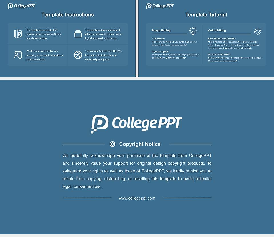 Presidio Graduate School Course/Courseware Creation PPT Template16:9 ratio PPT effect preview image5