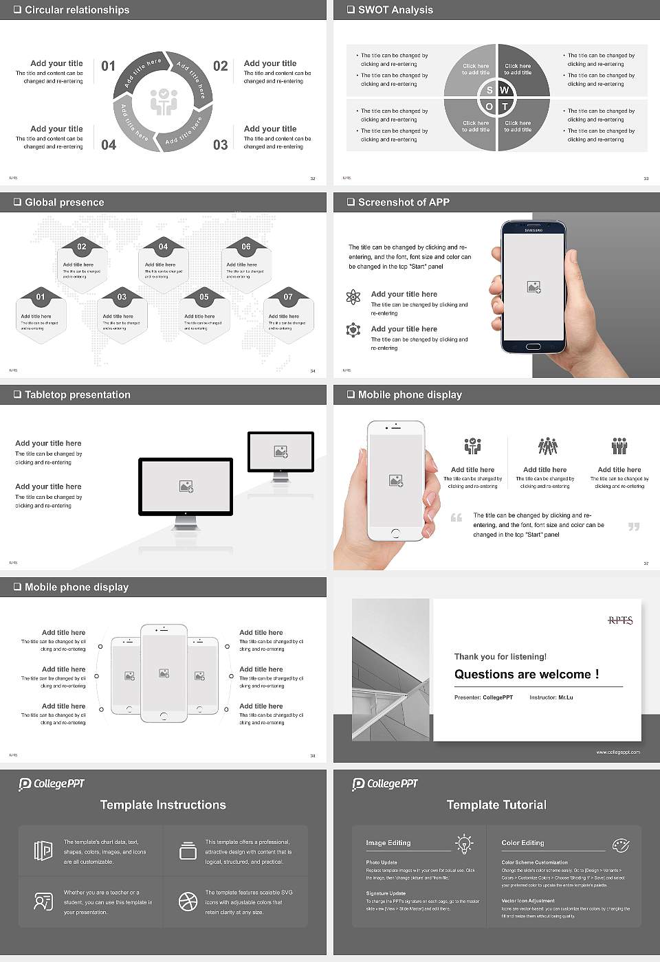 Reformed Presbyterian Theological Seminary General Purpose PPT Template16:9 ratio PPT effect preview image5